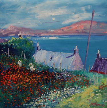 Beehives 0n the Sound of Iona 24x24